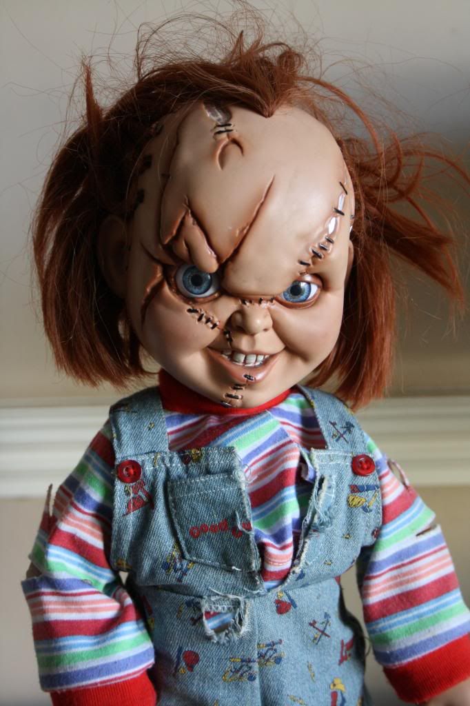 scarred chucky doll