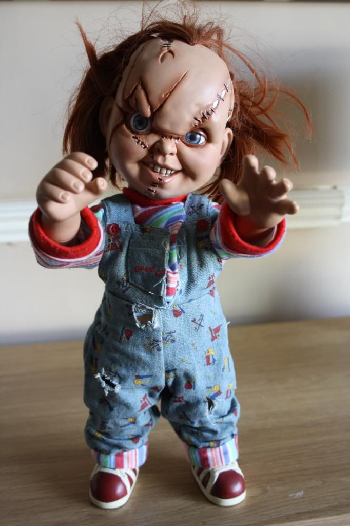 scarred chucky doll