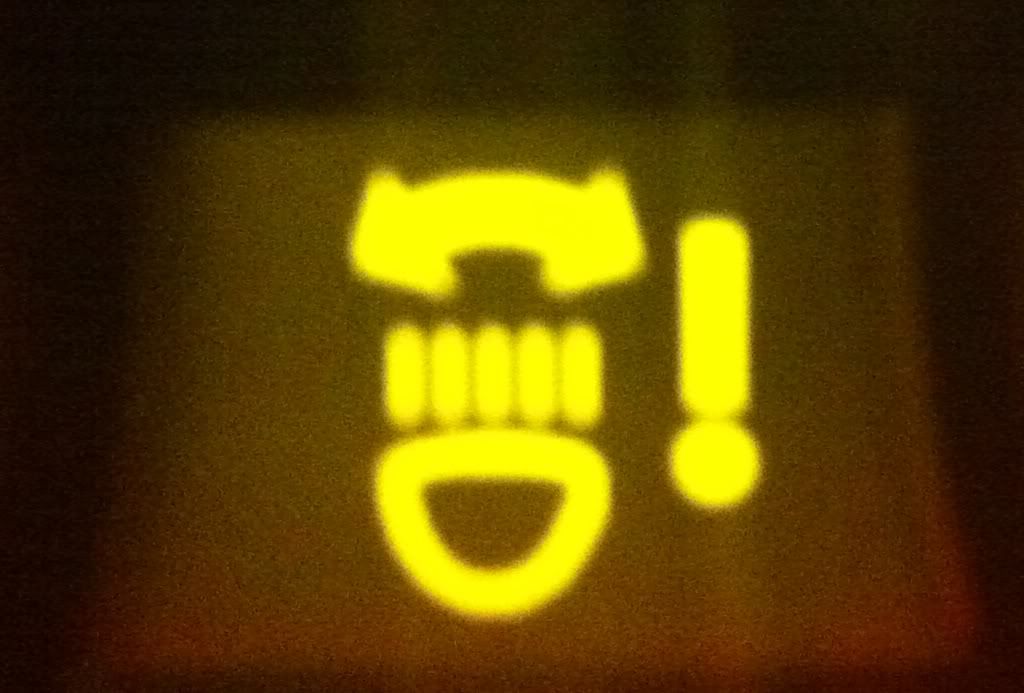 Bmw red warning light exclamation mark #1