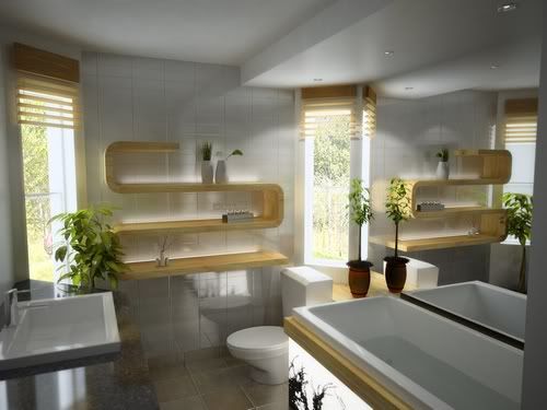 Banheiros decorados modernos
