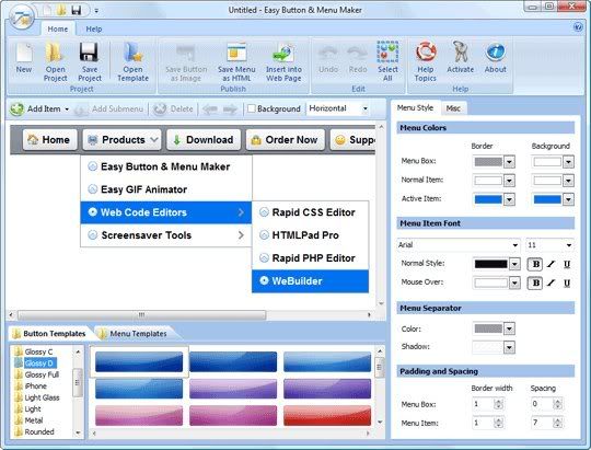 Blumentals Easy Button and Menu Maker Pro v2.0.1.11 Full