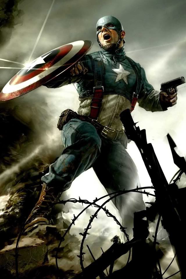 captain america wallpaper. iPhone 4 Wallpaper - Captain