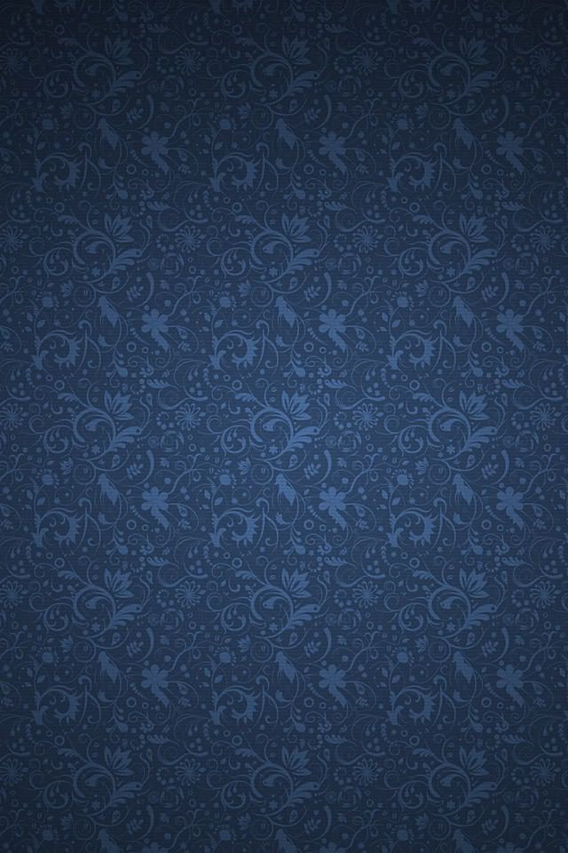 Blue Floral Wallpaper. Floral Pattern iPhone 4
