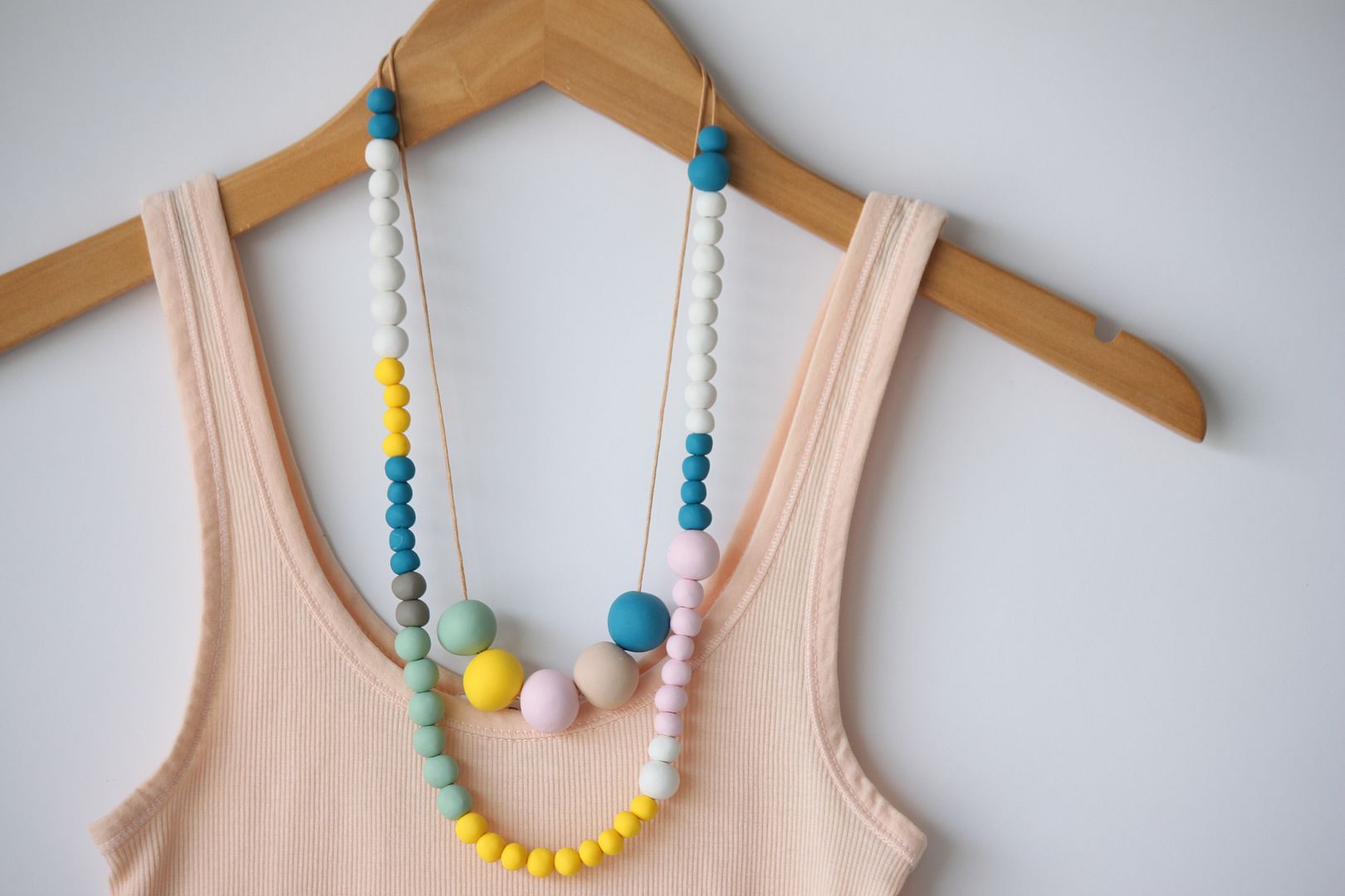 Delighted Momma: DIY Polymer Clay Bead Necklace