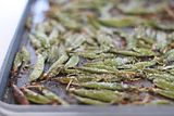 Crispy Parmesan Baked Snap Peas