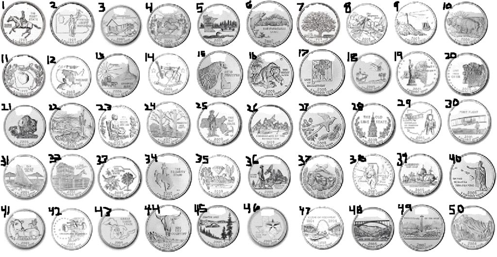 State Quarters Pictures Quiz By Snowman888