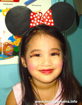 costume makeup Minnie Mouse costume makeup