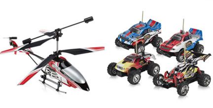 RC cars and helicopters RC cars and helicopters