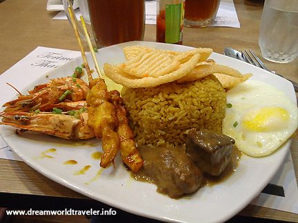 Indonesian meal Indonesian meal