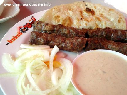beef kebabs Pakistani lunch