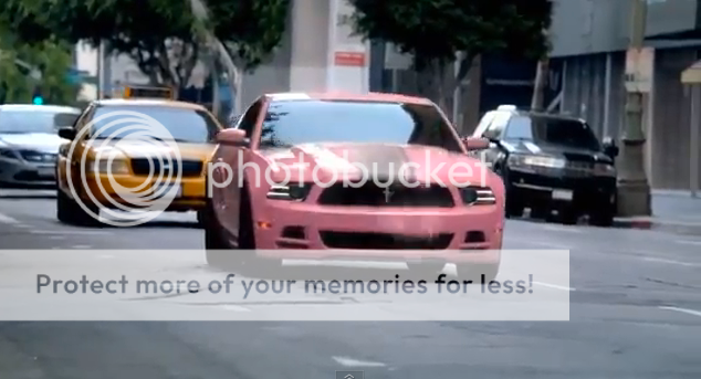 Woman in 2013 ford mustang commercial