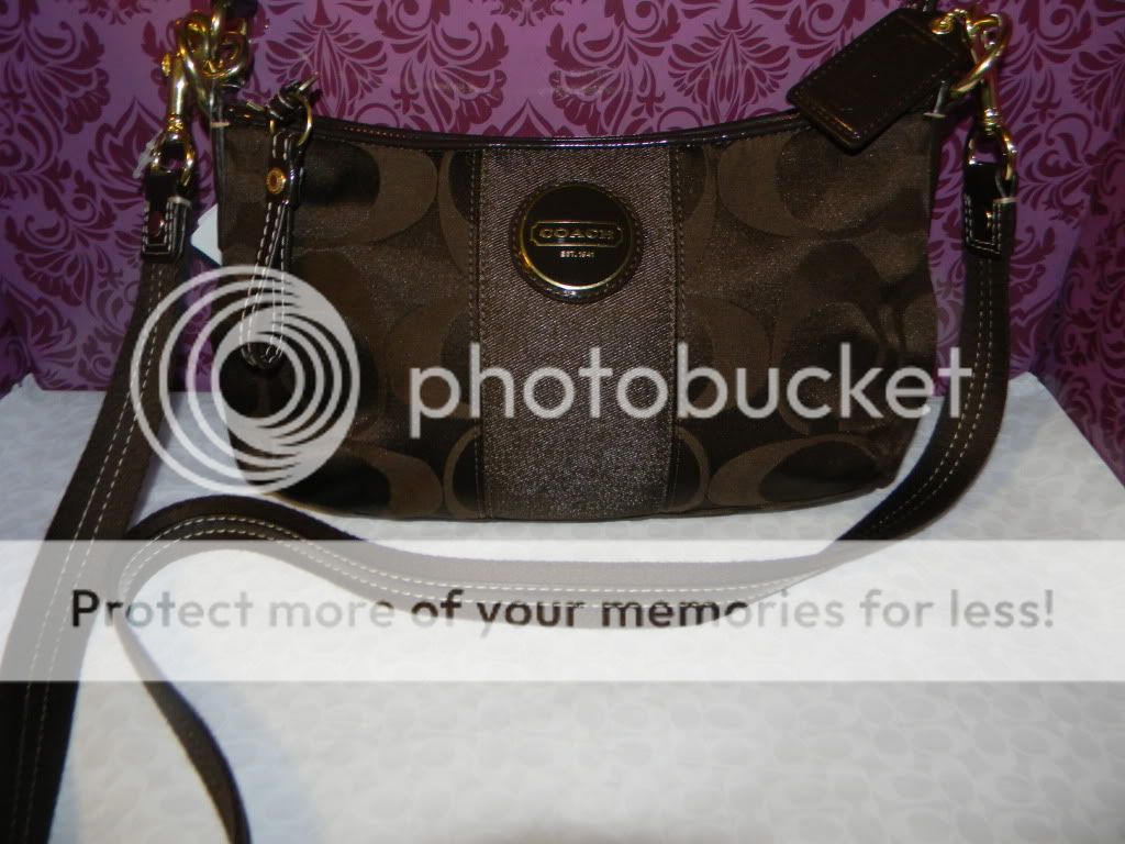 BRAND NEW WITH TAGS NWT COACH SIGNATURE CROSS BODY BAG F18035  