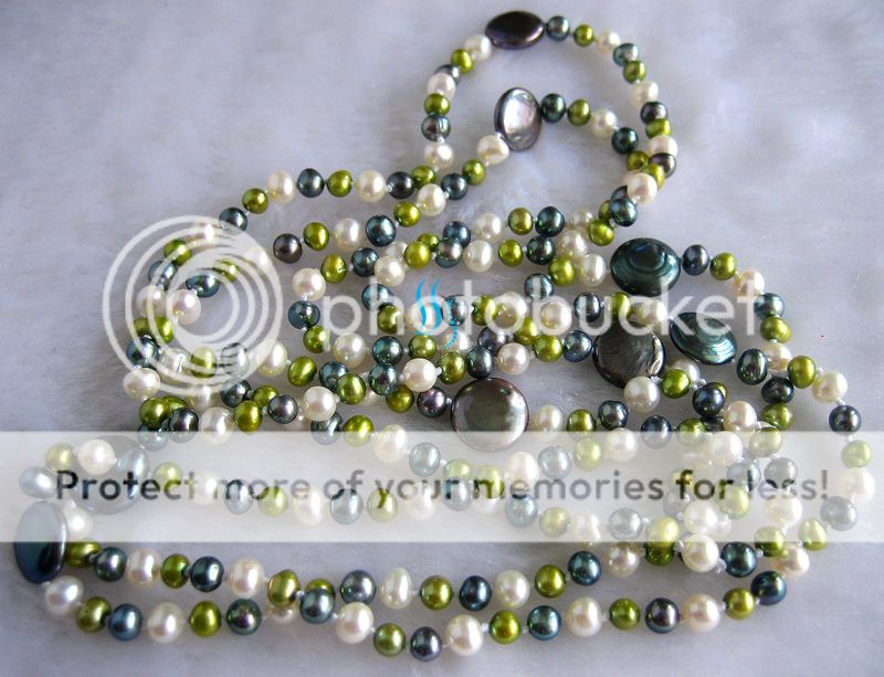 57 5 11mm Multi Color Freshwater Pearl Necklace Strand WGPP  